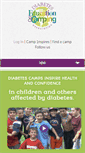 Mobile Screenshot of diabetescamps.org